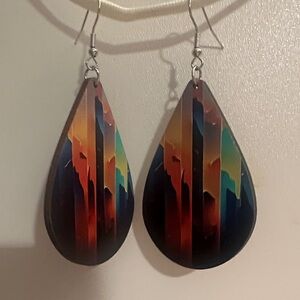 Colorful Teardrop Earrings